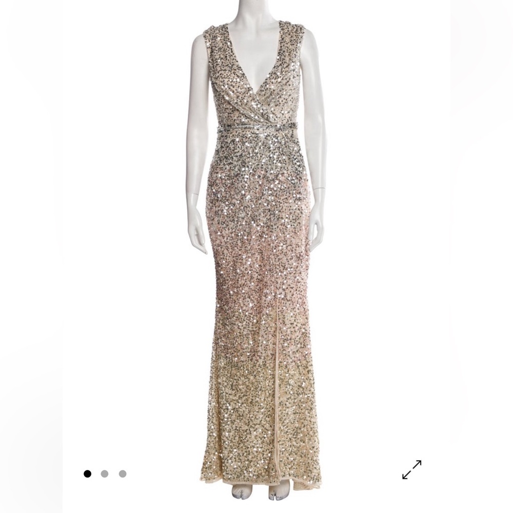 V-Neck Long Dress with Tags